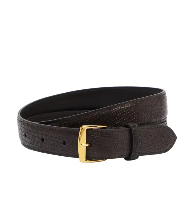 Nili Lotan Snake-effect leather belt
