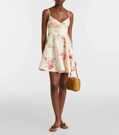 Zimmermann Lucky Picnic floral linen minidress | Thumbnail 2 Zimmermann Lucky Picnic floral linen minidress | Thumbnail 2