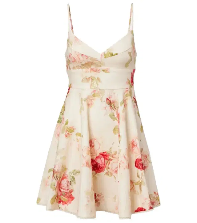 Zimmermann Lucky Picnic floral linen minidress