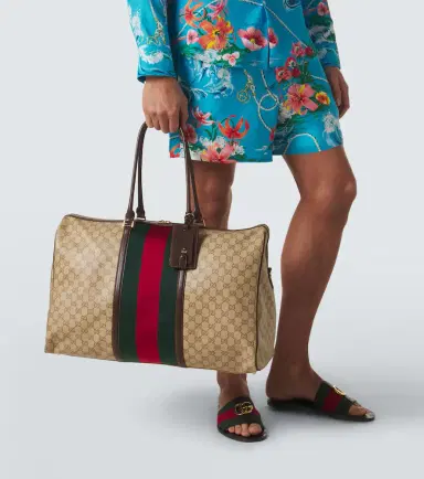 Gucci GG Web Stripe Medium duffel bag | Thumbnail 3 Gucci GG Web Stripe Medium duffel bag | Thumbnail 3