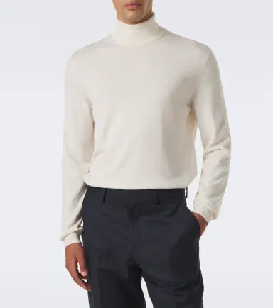 Incotex Virgin wool turtleneck sweater | Thumbnail 5