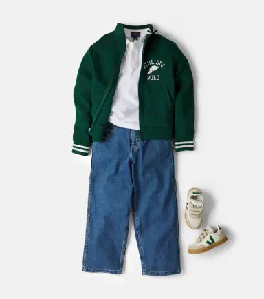 POLO RALPH LAUREN KIDS Embroidered cotton-blend sweatshirt | Thumbnail 4