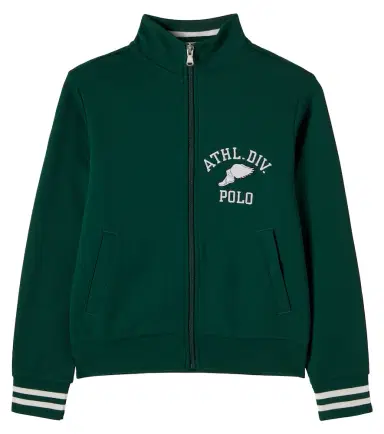 POLO RALPH LAUREN KIDS Embroidered cotton-blend sweatshirt | Thumbnail 1