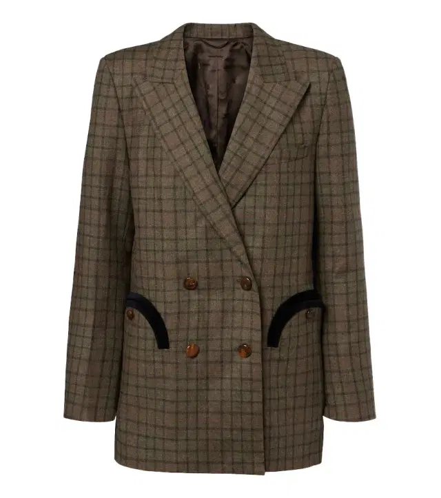 Blaze Milano Blazé Milano Everyday checked wool and cashmere blazer