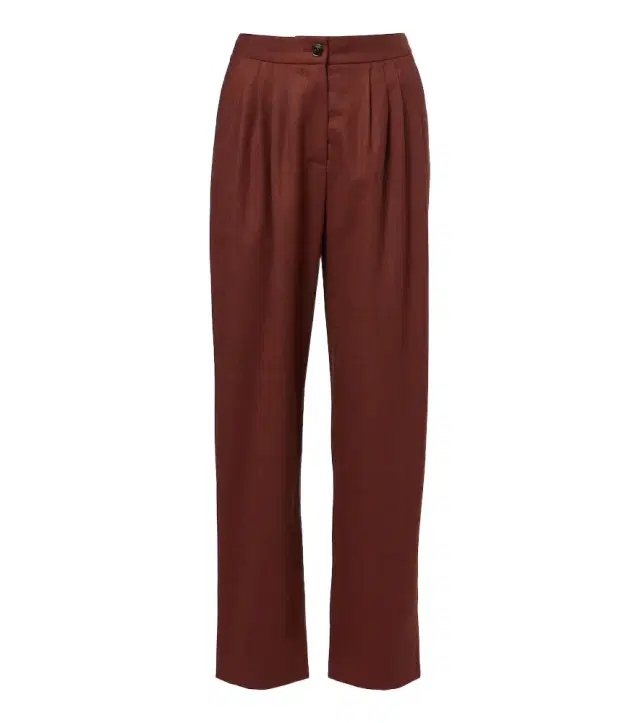 Blaze Milano Blazé Milano Fox wool and cashmere straight pants