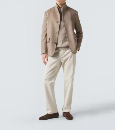 Agnona Cashmere, wool, and silk half-zip sweater | Thumbnail 2