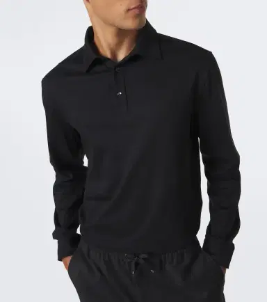 AGNONA Cotton and silk polo shirt | Thumbnail 4