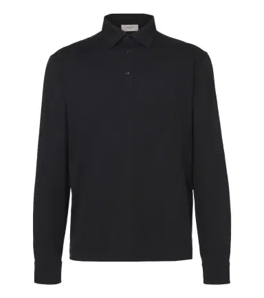AGNONA Cotton and silk polo shirt | Thumbnail 1