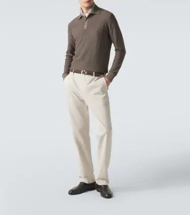 AGNONA Wool and silk polo sweater | Thumbnail 2
