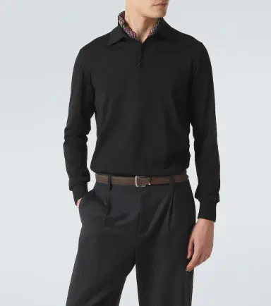 AGNONA Wool polo sweater | Thumbnail 3