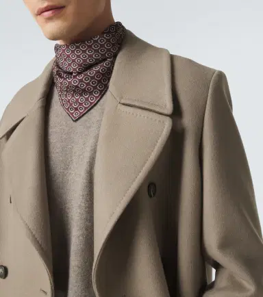 AGNONA Printed silk twill scarf | Thumbnail 2