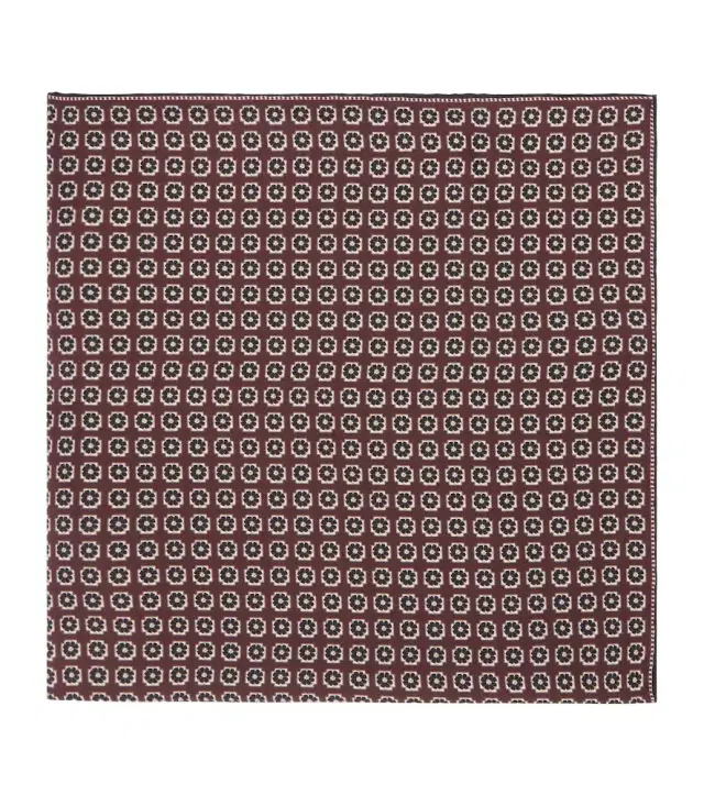Agnona Printed silk twill scarf
