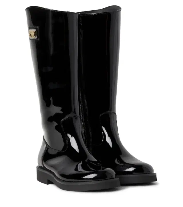Dolce & Gabbana Kids Patent leather boots