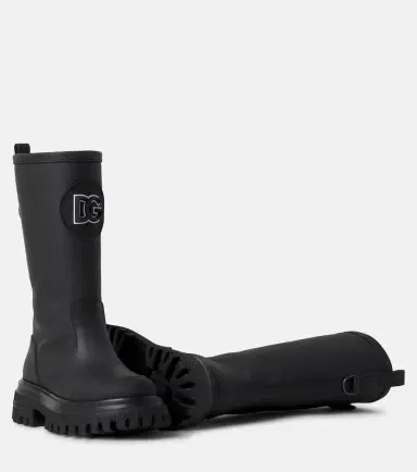 Dolce & Gabbana Kids DG leather platform boots | Thumbnail 3