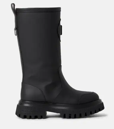 Dolce & Gabbana Kids DG leather platform boots | Thumbnail 4