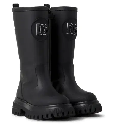 Dolce & Gabbana Kids DG leather platform boots | Thumbnail 1