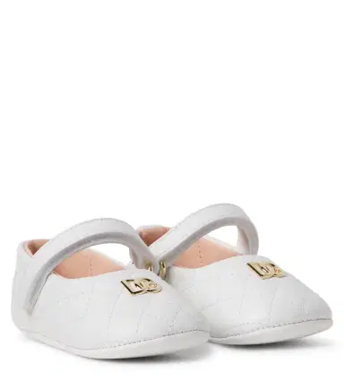 Dolce & Gabbana Kids Baby DG quilted leather Mary Jane flats | Thumbnail 1 Dolce & Gabbana Kids Baby DG quilted leather Mary Jane flats | Thumbnail 1