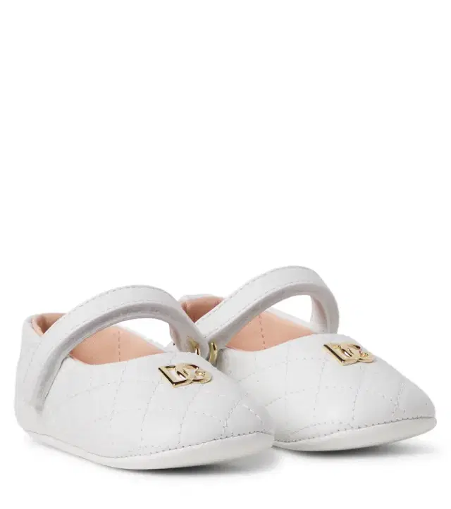 Dolce & Gabbana Kids Baby DG quilted leather Mary Jane flats
