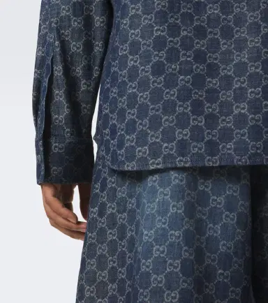 Gucci GG cotton chambray jacquard shirt | Thumbnail 3 Gucci GG cotton chambray jacquard shirt | Thumbnail 3