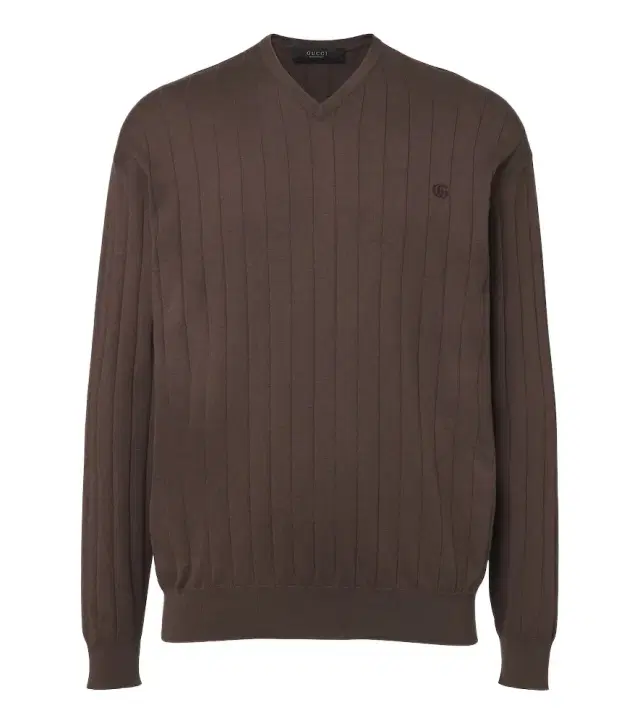 Gucci Double G silk and cotton sweater