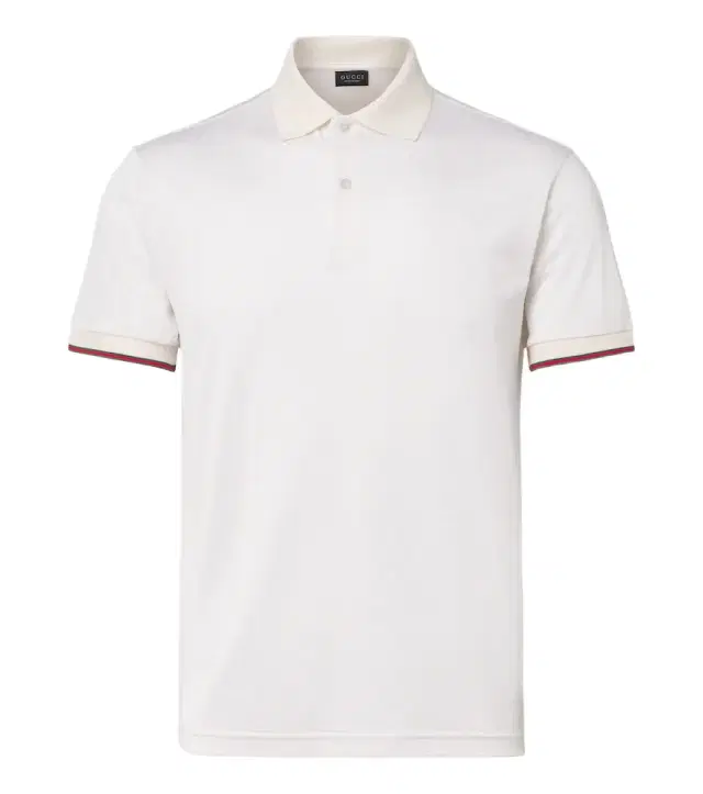 Gucci Web Stripe silk jersey polo shirt