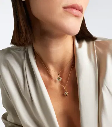 Foundrae Resilience Blossom 18kt gold necklace with diamonds and amethysts | Thumbnail 6 Foundrae Resilience Blossom 18kt gold necklace with diamonds and amethysts | Thumbnail 6