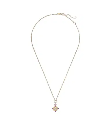 Foundrae Resilience Blossom 18kt gold necklace with diamonds and amethysts | Thumbnail 1 Foundrae Resilience Blossom 18kt gold necklace with diamonds and amethysts | Thumbnail 1