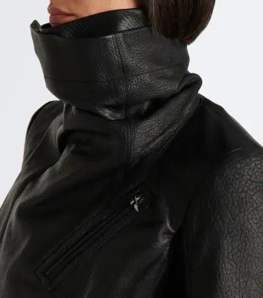 Rick Owens Leather biker jacket | Thumbnail 5