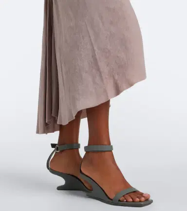 Rick Owens Velvet midi skirt | Thumbnail 3 Rick Owens Velvet midi skirt | Thumbnail 3
