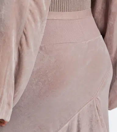 Rick Owens Velvet midi skirt | Thumbnail 4 Rick Owens Velvet midi skirt | Thumbnail 4