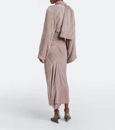 Rick Owens Velvet midi skirt | Thumbnail 6 Rick Owens Velvet midi skirt | Thumbnail 6