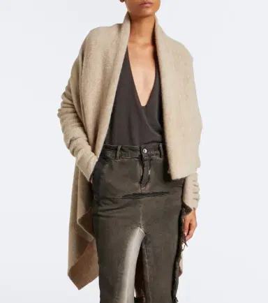 Rick Owens Alpaca and wool-blend cardigan | Thumbnail 3