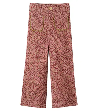 C'era Una Volta Serena floral cotton corduroy pants | Thumbnail 1 C'era Una Volta Serena floral cotton corduroy pants | Thumbnail 1