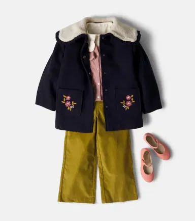 C'era Una Volta Serena embroidered cotton corduroy pants | Thumbnail 3