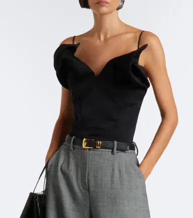Magda Butrym Cotton and silk top | Thumbnail 4 Magda Butrym Cotton and silk top | Thumbnail 4