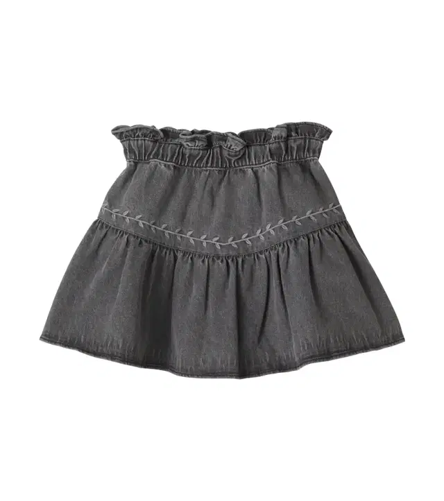 C'era Una Volta Luisella embroidered denim skirt