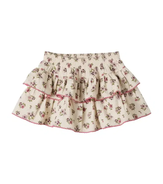 C'era Una Volta Kiki floral cotton skirt