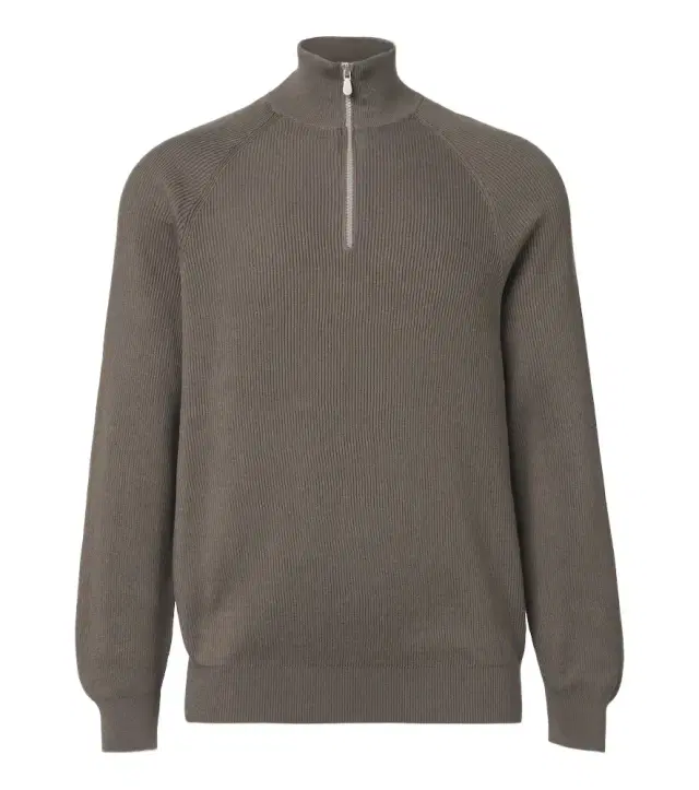 Brunello Cucinelli Ribbed-knit half-zip cotton sweater