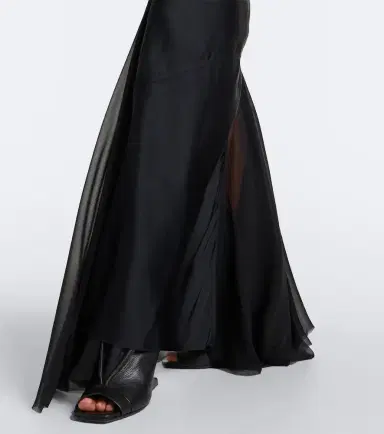 Rick Owens Combo tulle-trimmed gown | Thumbnail 2 Rick Owens Combo tulle-trimmed gown | Thumbnail 2