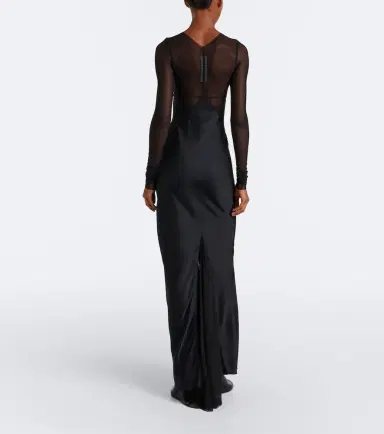 Rick Owens Combo tulle-trimmed gown | Thumbnail 5 Rick Owens Combo tulle-trimmed gown | Thumbnail 5