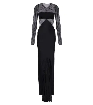 Rick Owens Combo tulle-trimmed gown | Thumbnail 1 Rick Owens Combo tulle-trimmed gown | Thumbnail 1