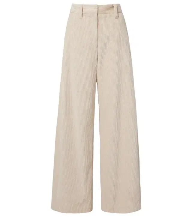Monili cotton corduroy wide-leg pants