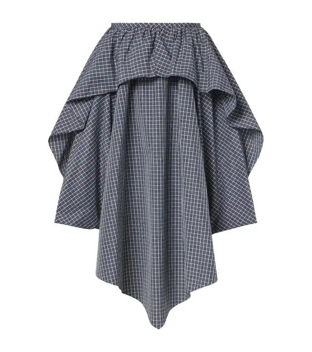 Loewe Asymmetric cotton-blend midi skirt