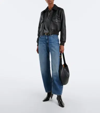 Nili Lotan Leather bomber jacket | Thumbnail 5 Nili Lotan Leather bomber jacket | Thumbnail 5