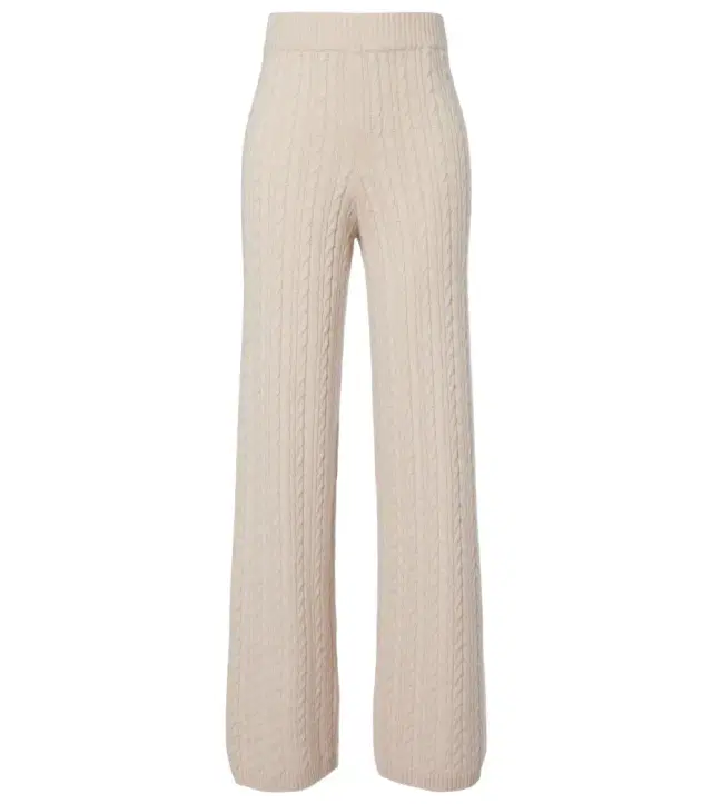 Agnona Cable-knit cashmere wide-leg pants