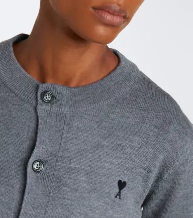AMI PARIS Ami de Caur wool cardigan | Thumbnail 3