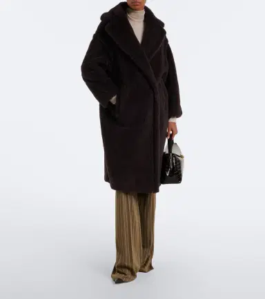 Max Mara Alpaca, wool, and silk teddy coat | Thumbnail 4 Max Mara Alpaca, wool, and silk teddy coat | Thumbnail 4