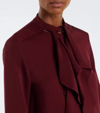 Max Mara Tie-neck silk blouse | Thumbnail 2 Max Mara Tie-neck silk blouse | Thumbnail 2