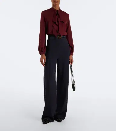 Max Mara Tie-neck silk blouse | Thumbnail 5 Max Mara Tie-neck silk blouse | Thumbnail 5