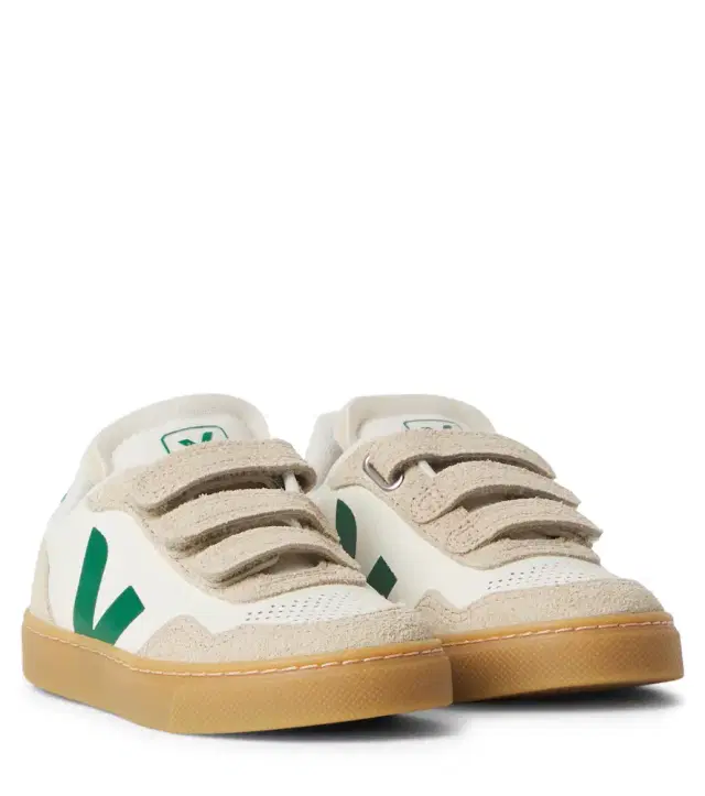 Veja Kids V-90 leather sneakers